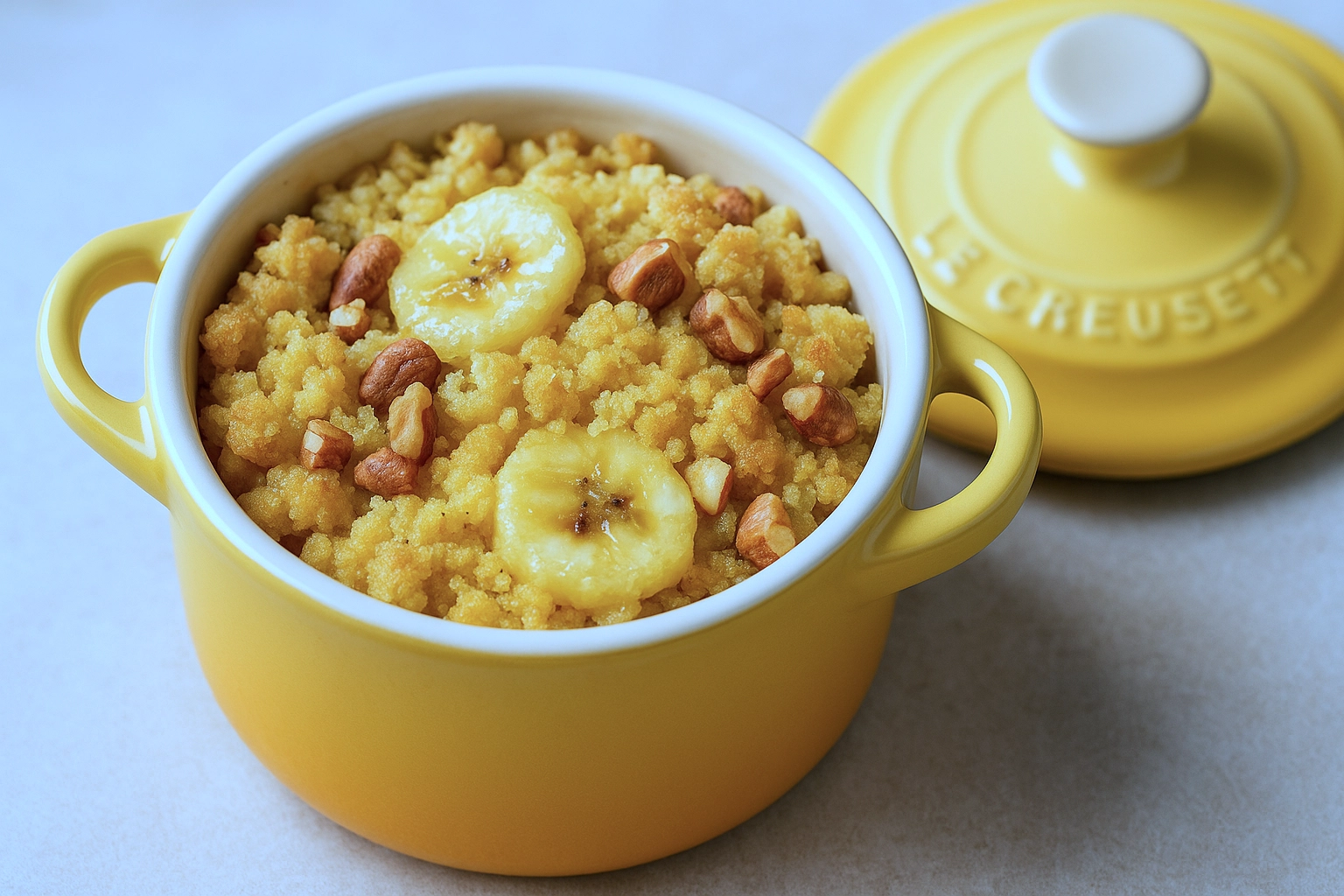 Banane-Karamell-Crumble