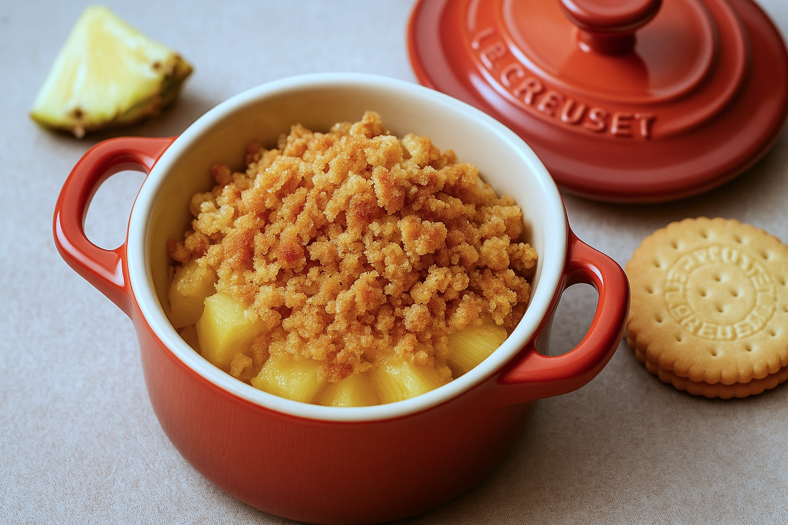Ananas-Keks-Crumble