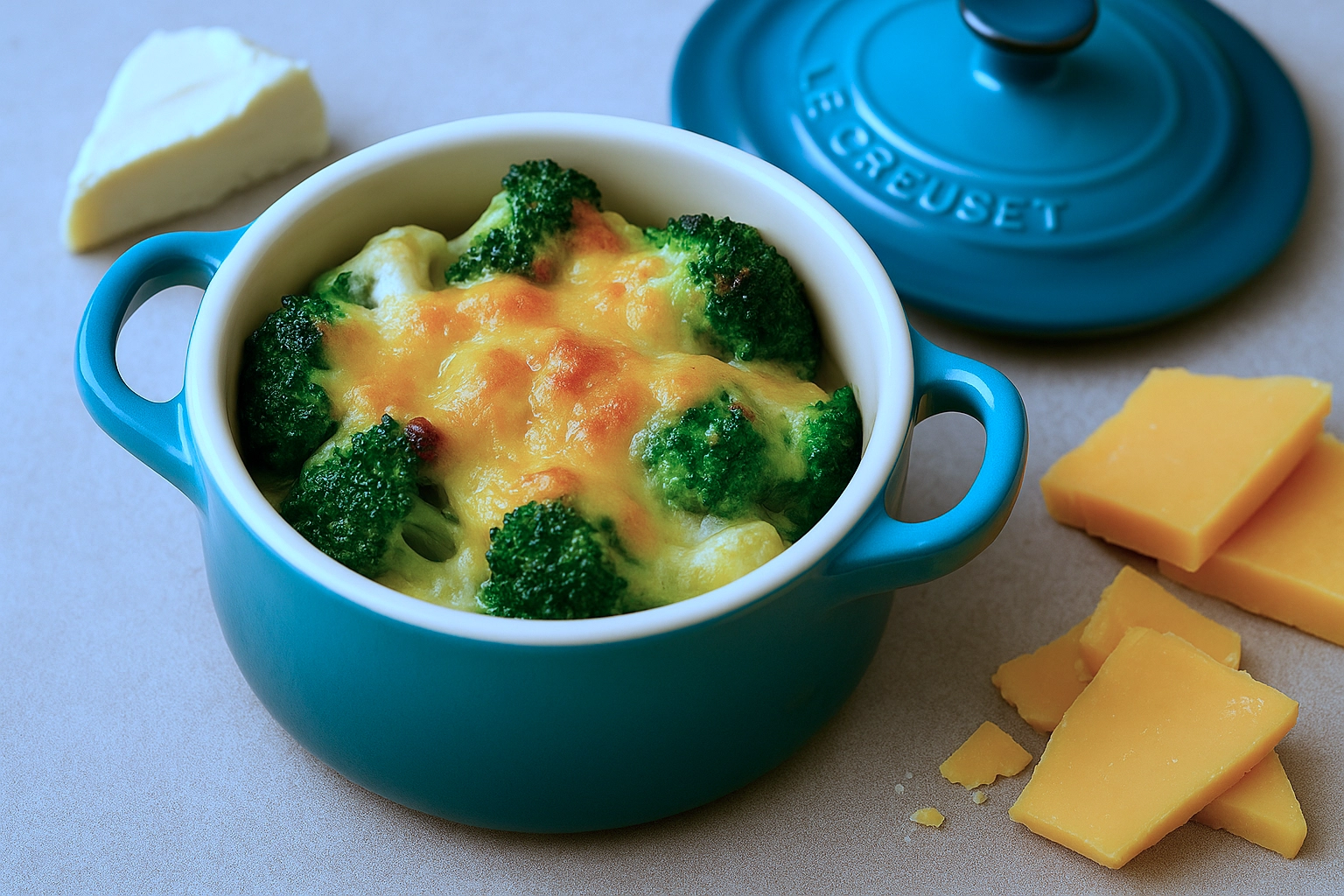 Brokkoli-Cheddar-Auflauf